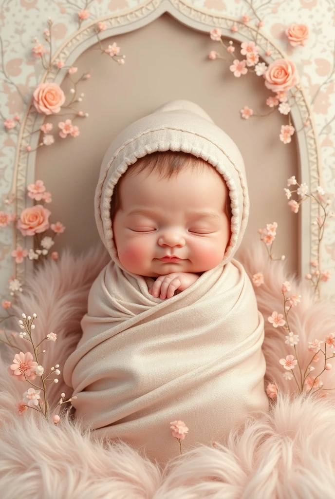 baby in flower . f