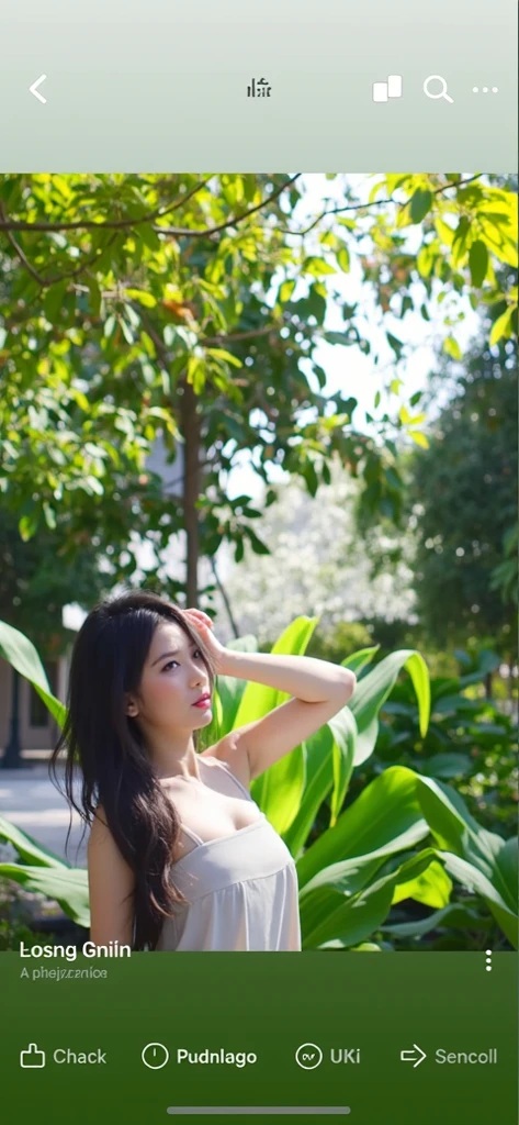 A young and beautiful woman with wavy long hair, solo in the image, best quality, ultra high resolution, nsfw depiction, naked, revealing her radiant body, capturing the essence of raw sexuality, Full body, sit on the tree posed, in the flower garden, deph of field, upscale 8k, high resolution, epic, bokeh, soft light