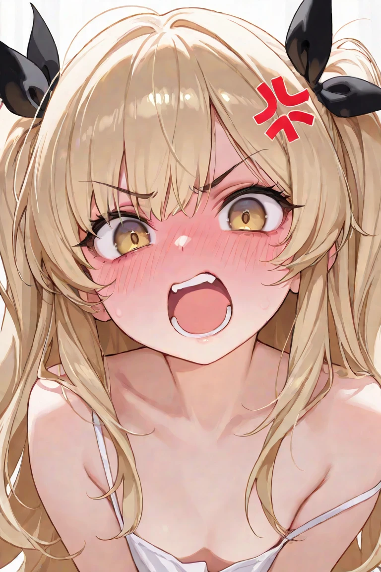 1Girl, mayano top gun(umamusume), (umamusume), umamusume, shiny skin, sweat, blush,nude, covering privates, looking at viewer, masterpiece, best quality, very aesthetic, recent,  NSFW