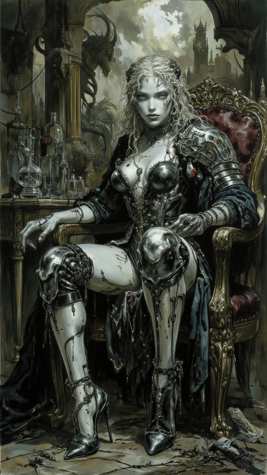1woman, silver hair, curly hair, medieval, red armor,
dark room, candles, dim light
by Jason Edmiston
<lora:add_detail:1> <lora:epiNoiseoffset_v2:1>