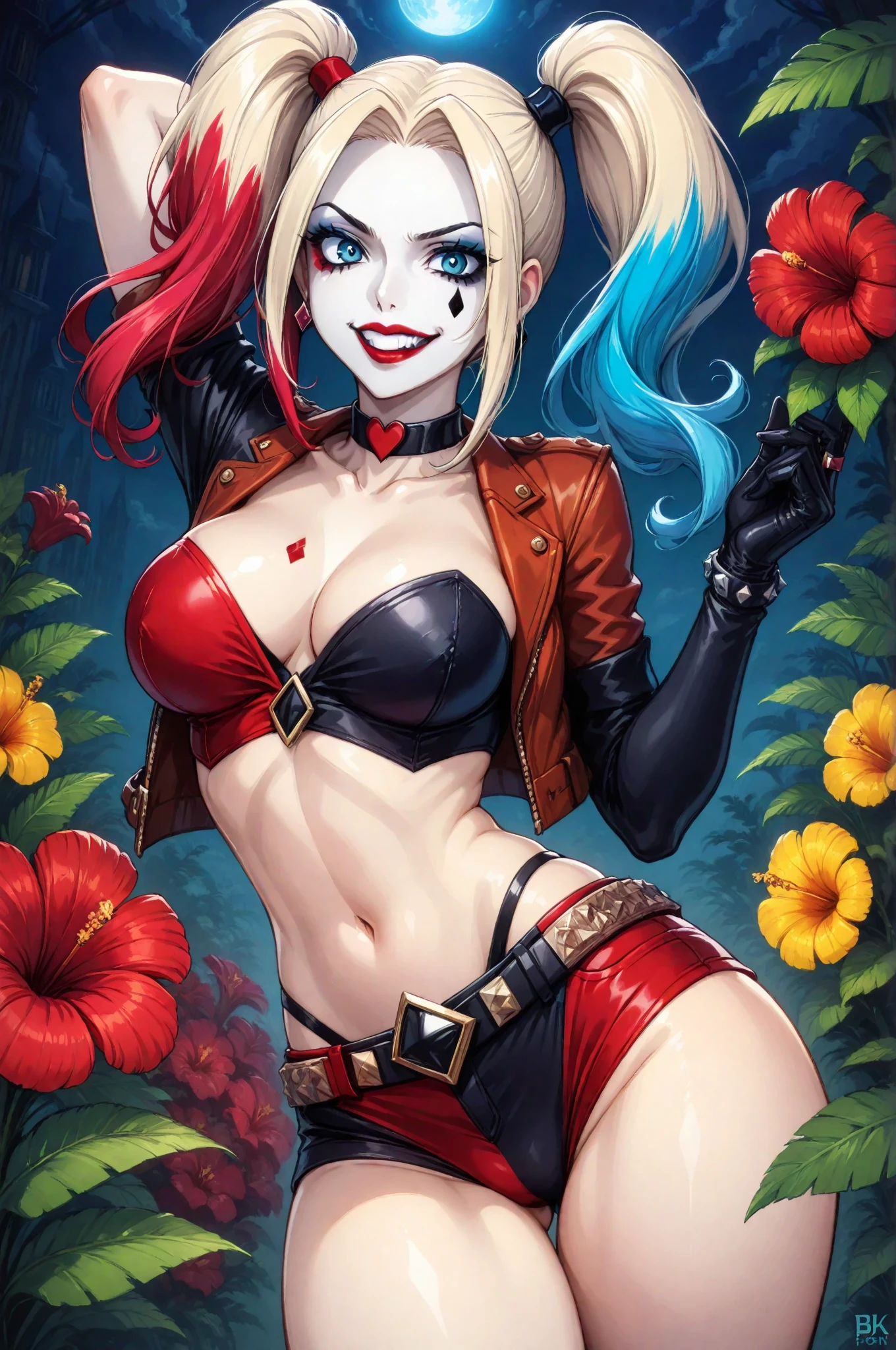 (obra de arte, melhor qualidade:1.2), Harley Quinn (renascimento), 1 garota, Sozinho, twintails, shorts,, cabelo loiro, cabelo multicolorido, luvas, inventar, seios, Luvas sem dedos, umbigo, olhos azuis, barriga, batom, cabelo rosa, , decote, cabelo gradiente, pele colorida, acima da altura dos joelhos, pale skin, gargantilha, seios CHEIOS , jaqueta aberta, coxas, esmalte, Pele branca, unhas vermelhas, asymmetrical pants, corte superior, dutch angle, pernas cortadas, standing, ao ar livre, eituda female just huge breasts looking at viewer mature female milf nipples topless red eyes seductive seductive look sitting topless topless female , Dc DC Quadrinhos Arlequina (Series) mulher peituda apenas seios enormes olhando para o espectador, seios enormes sentada pernas cruzadas, Praia Mulheres, sorriso sensual para fora, olhos holograficos azuis, quadris, adulto, abdomen, Harley Quinn Suicide Squad Naked Body, corar 1meninas, sexo, Anti hero, buttocks Antiheroine beach big breasts Blonde hair Blue eyes Camel Curvy Curvy Figure Eyebrows Eyelashes Eye Female Women Only Hair Hips