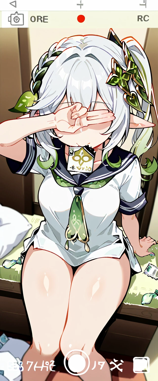 Make a picture where a fairy is tied up and gagged by two burglars. bound