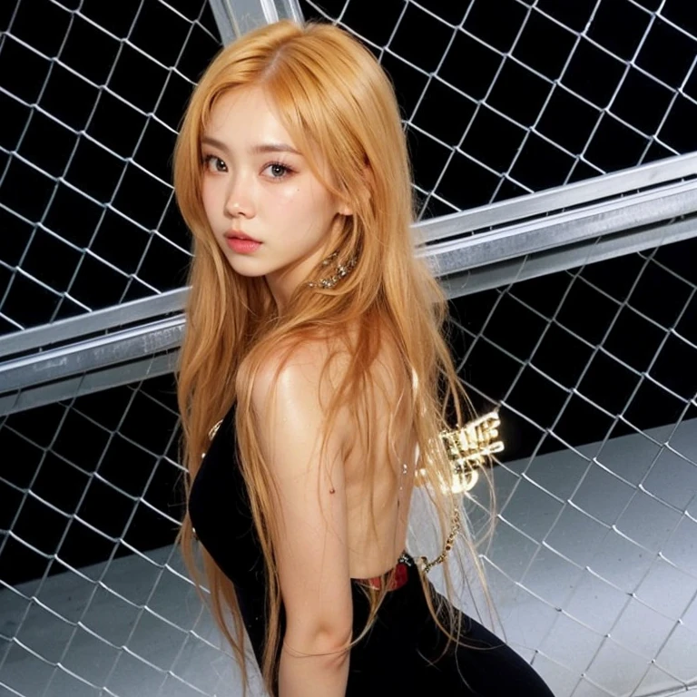 arafed woman sitting in a car with a cell phone in her hand, jennie blackpink, Parque Roseanne do Blackpink, jossi do blackpink, she is wearing a black tank top, heonhwa choe, usando uma camiseta regata de corte baixo, taejune kim, Casa Yunjoo, linda mulher coreana jovem, Jinyoung Canela, Retrato de Jossi do Blackpink