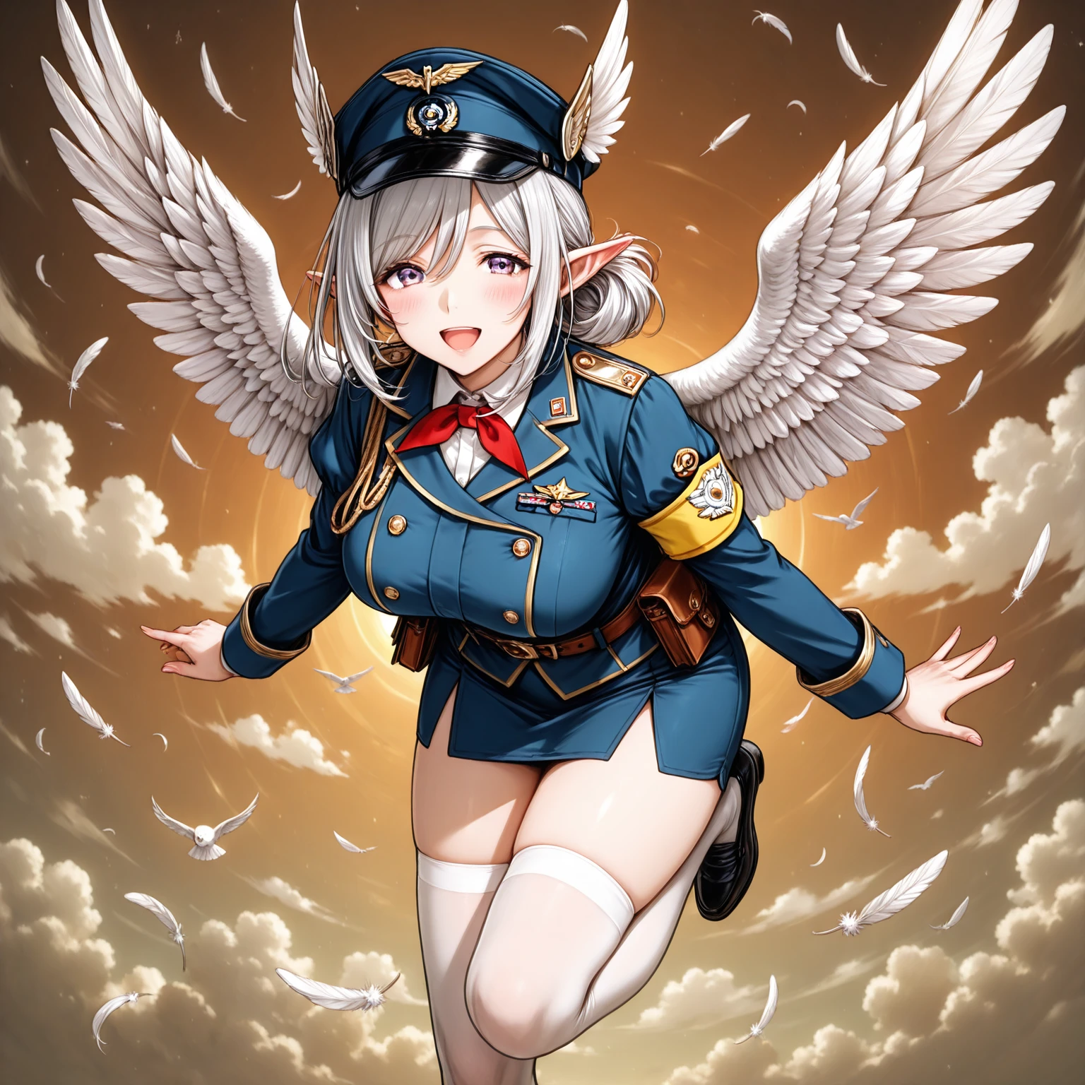 (Masterpiece),Best quality, Expressive eyes, Perfect face, 1girll,
big breast, H-cup, Good breasts, Beautiful, Gorgeous,anime big breast,Girl,the lora, floating clothes, Tent box ,
 Visible through clothes,Flandre Scarlet,
1girll,Blonde hair,mob cap,Hair Bow,neck bowtie,Side ponytail,Wings,Short sleeves,vest,ascot,1 wing,1 pair of wings,W Seated, W sat on the ground, Legs on the ground, chest grabbed,Hand on chest