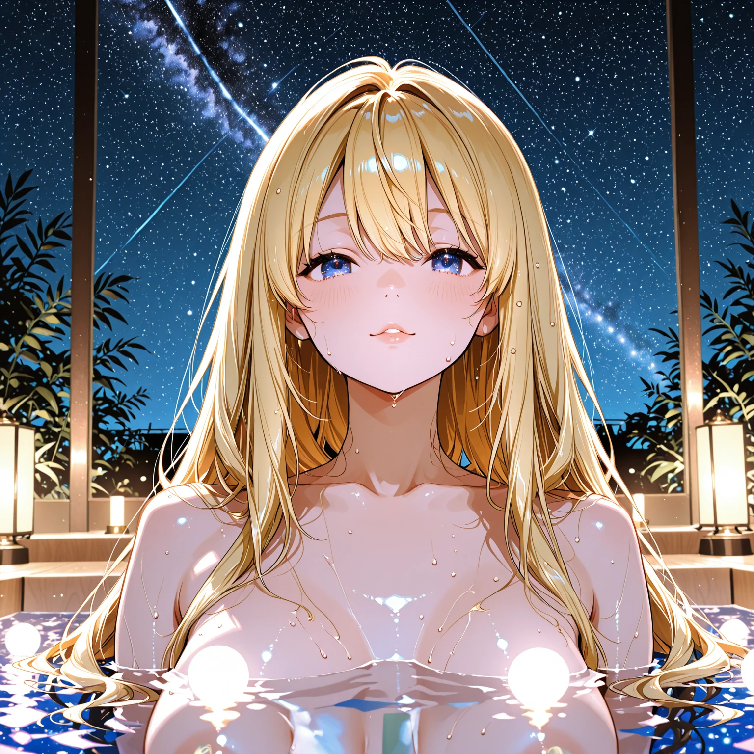 (8K, Realistic, Photorealsitic:1.5), masutepiece, Best Quality, High resolution, Extremely detailed, Detailed background, Cinematic lighting, 1 boy(10yaers old),Elementary school girl, 1 young girl,flat chest,small stature,taking a shower in a bath, Showing off her wide spread vagina ,cream eyes,Light blonde hair, (Yellow mesh)