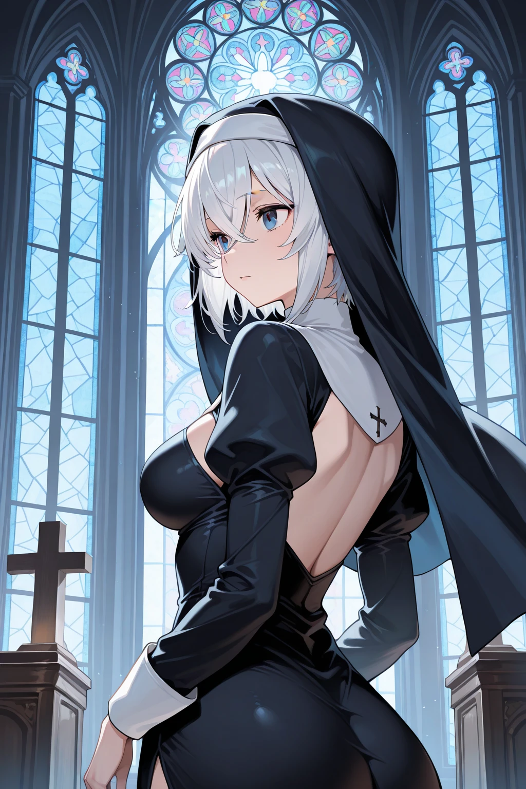 {artoria pendragon_fate ubw:1.15},(((black hair:1.5))), ((beautiful dark blue_eyes)), , ((Strong light )) ,  ((1 very tall girl)),, alone,((surprised eyes:1.7)),  hair between eyes,,, bare shoulders,, cleavage, thighhighs, ((( very long straight hair))), ((torn wet black shirt, see-through　nipples:1.5)) , beautiful light, , close up face:0.2,　detail navel , detail thin thigs, ,  ((sitting on silver liquid:1.8)),                                                                                                                                                                                          wet white lace panties , trouble eyebrow, ((wet white lace panties:1.5))                                　　　　　　　　　　　　　　　　　　　　　　　　　　　　　　　　　　　　　　　　　　　　　　　　　　　　　　　　　　　nsfw,(ecstasy:1.8) ,(slut:1.6),(vulgarity:1.7),(fucked silly:1.8),(steam:1.5),(wet:1.5),(trembling:1.5),(Turning the face side to side:1.5) ,(drooling:0.6),(sweat:1.5),closed mouth:0.8, wince,(orgasm:1.7), trembling:1.8,　　　　　　　　　　　　　　　　　　　　　　　　　　　　　　　　　　　　　　　　　　　　　　　　　　　　　　 beautiful upper body, Beautiful body, beautiful character design, perfect eyes, Perfect face, expressive eyes, Turning the face side to side,(church:1.5),in the center of the image, official art,High Definition CG Unity, Perfect lit, bright_front_face_lit, ,(Highest_quality:1.0),4k,Super detailed, photograph, 8K, nffsw, High resolution, absurd:1.2, kodak portrait 400, film grain, Lens flare, (lively_color:1.2) (beautiful,small breasts:1.4), (beautiful_face:1.3),(narrow_waist),((blush)), ((detail nipple)),,saber, dress, pony tail