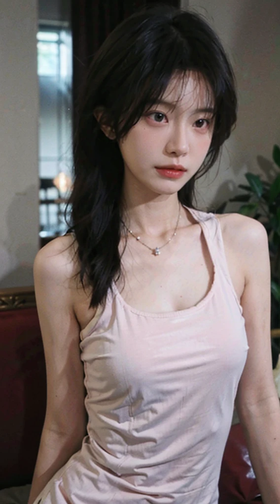 best qualtiy，tmasterpiece，Ultra-high resolution，（realisticlying：1.4），1girll， Naked，School classroom scene，