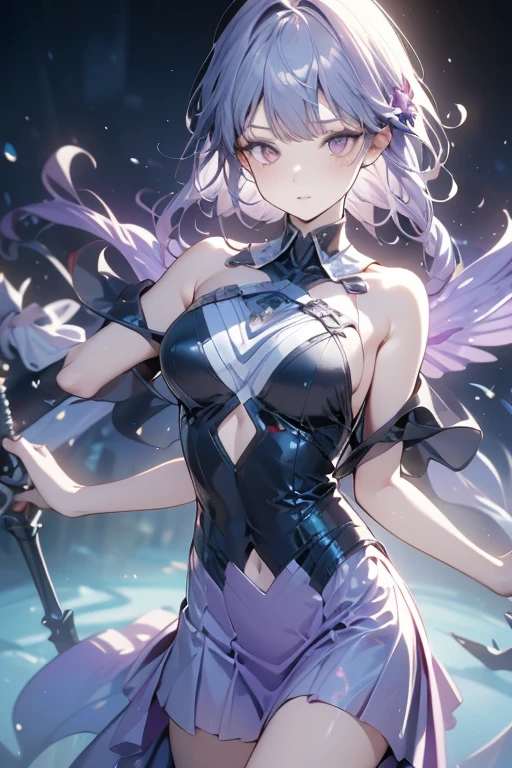 (Animated). Female (((Sakuya Izayoi))) time master, short spiky silver hair, blue eyes . (Masterpiece: 1.8), 64k quality, final fantasy artwork concept, detailed manga eyes, detailed hair, detailed clothes, detailed body, sharper drawings, pronounced detailed face, shiny objects like jewelry, see the creases on the clothes, more consistent clothes, more rounded eyes, globular transparent liquid eyes, more colors, more consistent clothes , correct clothing features, better eye line, better shoulders, really colorful, coarser line, black line, finishing. (coarser stroke: 1.8) (black stroke: 1.8) (color: 1.8) (clean: 1.8) (color contrast: 1.8) (black outline: 1.8) (adjusted color contrast: 1.8) (shadow play: 1.8) (manga eyes: 1.8) (medium breasts small) (beautiful body) (muscle: 1.5 ) (rendering homogeneous: 1. 3)