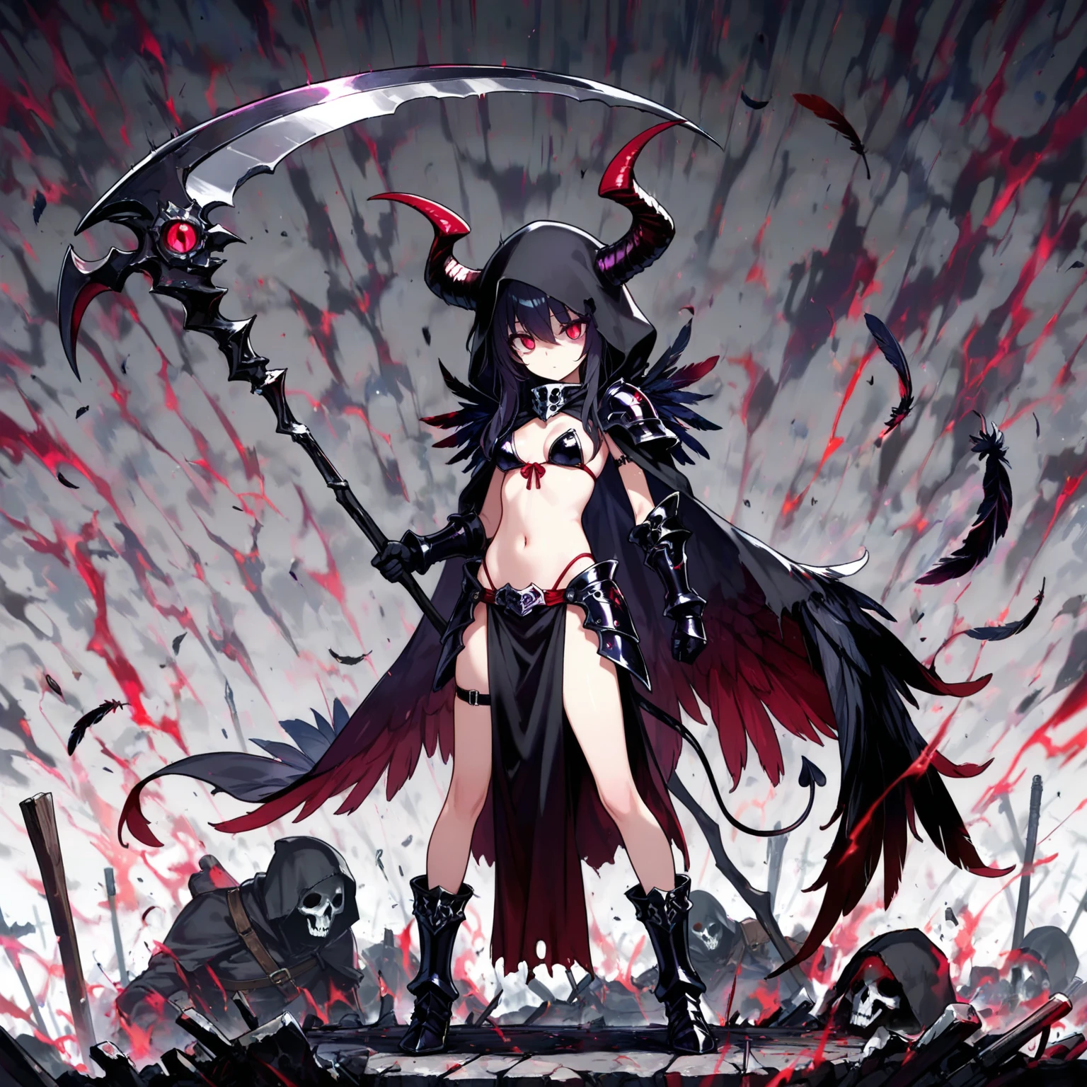 Lorana character adult is a witch in a dark torn dress, silver shoulder pads: snake reliefs, orbs: pink skulls sketchbook: the character in 3 ways front, back and in profile, various poses: combat, sitting, Snake Staff: emanation of dark power