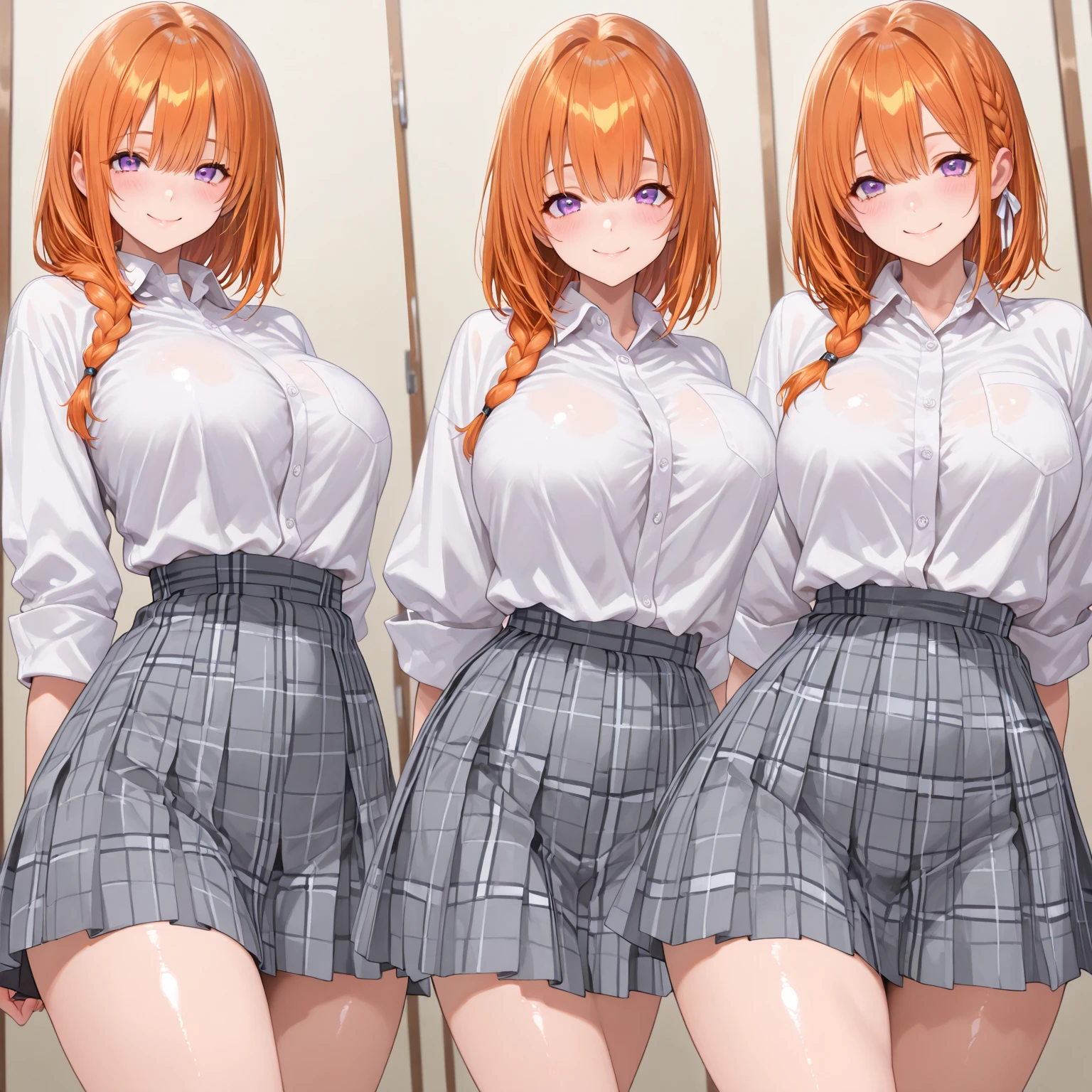 girl, alone, whole body, From head to toe, Are standing, (Huge_chest:1.3),
Character design sheet, Character Reference Sheet, 設計図のSchematic, Drafting, Blueprint, Schematic,
((Character design sheet:1.7, Character Reference Sheet:1.7,)),
anime/cartoon character wearing a girls , 1girl, alone, Thigh-high socks, blazer burezaa (blazer), Ahoge, Long Hair, bow, , shoes, loafers, ribbon, (Very short skirt:1.4), (panties:1.5),, (Good:1.7),(In underwear:1.7),nsfw,Full nudity、
