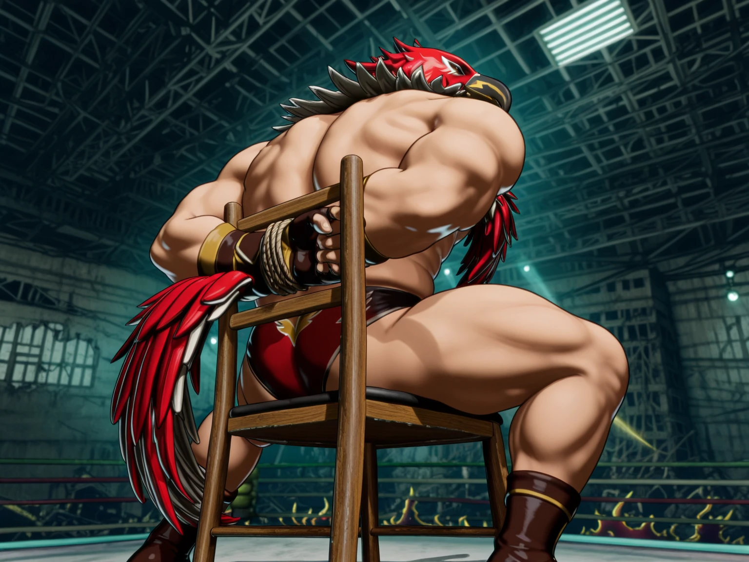 (kemono, Only),alone,Anthro Male Red Dragon,dragon wizard,Delgar,(posing),whole body,drops of sweat,super huge muscles,big red penis,Detail penis,humanoid penis,huge testicles,very large muscles,vein skin masterpiece,outstretched arm,Outstretched legs,hang up,orgasm,I did something stupid,Ryuko Lee,sweat a lot,(tentacle, black tentacle:1.2), tentacle sex, tentacle sucking penis:1.2, tentacle sucking nipples:1.2, get off, (tentacle penetratinon mouth:1.2),(penetration:1.4),cum on ass,cum in mouth,cum upon body,overflowing with semen,digging,(suppressed:1.2),Nipple twisting,tickles nipples,Nipple play,armpit play,high quality,outrageous lips,digital painting \(illustration\),((by zixiong,by zackry911,by catsudon,by canyne khai,by milkytiger1145,by takemoto arashi,by null-ghost), thebigslick, Dark Gem),(starbuck),It tickles,tentacles It tickles,ribs,Grabbing the torso,<3 detailed background, (stadium), realistic, (<3:1.4), NSFW, (dark shadow, Wide dynamic range, hdr, low light:1.2),,It tickles armpit,big nipples,red tongue,milk (upon body),four finger