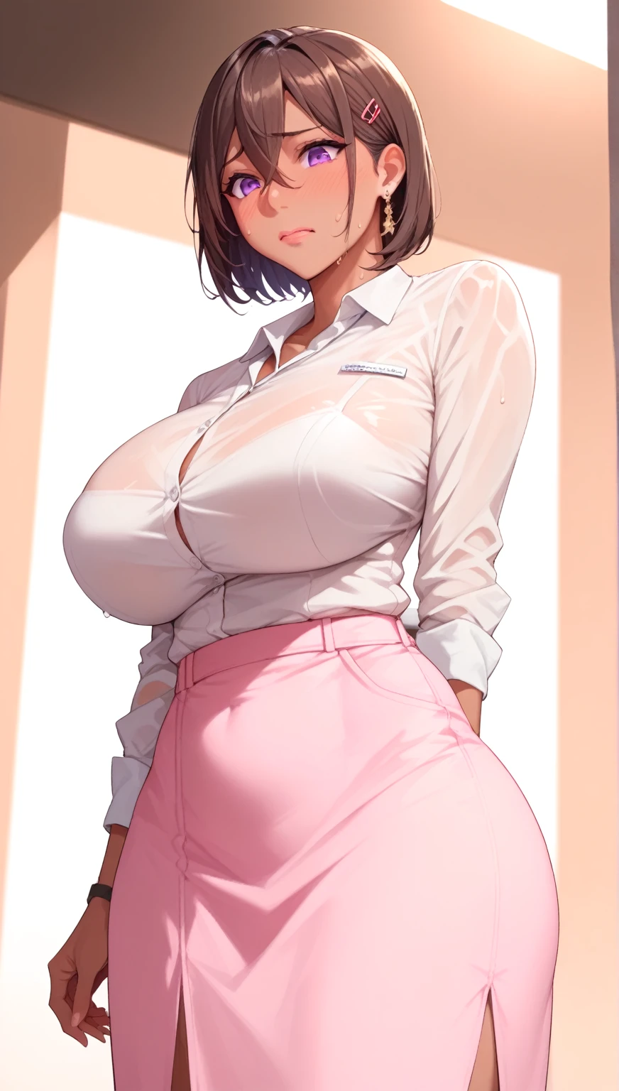 Hyper realistic super detailed sexy ,  Very detailed, expressions faciales sexy, seductive facial expressions, [:(Face detail: 1.4): 0.4], 16K resolution, 4k resolution,  High definition resolution, (hyper realistic: 1.4),(contrasting background: 1.5), (peau propre), (intime), (Technologie NVIDIA RTX Ray Tracing), (Ventre plat parfait), (image couleur),   mature female, horny ,16k, glowing eyes, detailed 4k eyes, seduction,sexy lips, parted lips,detailed lips,  high, ((big eyes, look at viewer)), detailed face, shiny skin,  , masterpiece, best quality, high detailed, desire,perfect hands, , shy, ((medium long shot)), (One ultimate beautiful mature woman), ( 1 women,1 boy), ((lewd mother, , look at viewer:1.4)), very detailed顔, detailed lips, sensual lips, detailed eye, double eyelid, chignon, big and full breasts,big  , medium breast, (thighs thighs thighs),  Exactly, perfect body, perfect face, Depth of the bounds written, perfect image realism, 、Detailed With background, detailed costume, perfect thing、hyper realism、photoreal、8K maximum resolution, (masterpiece), very detailed, Professional, ((feel shy, embarrased, nervous:1.4)), ((in the crowded train:1.4)), , (( Japanese student,  sailor suit, long Sleeve, bowties, blue pleated skirt, navel, underboobs, glasses , book, , thigh socks, stockings, chignon:1.4))