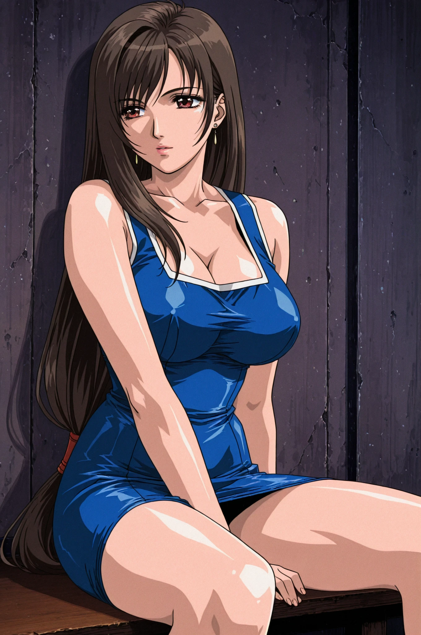 (masterpiece, high quality:1.2), intricate detailed,
MiyukiHara, teacher, mature female, 1girl, standing, (arm support:1.2), hand under breasts, cowboy shot,
looking at viewer, blush, embarrassed,
brown hair, long hair, ponytail, brown eyes,
purple short dress, miniskirt,
huge breasts,
east asian room, outdoors, tatami,
<lora:MiyukiHara:0.9>
