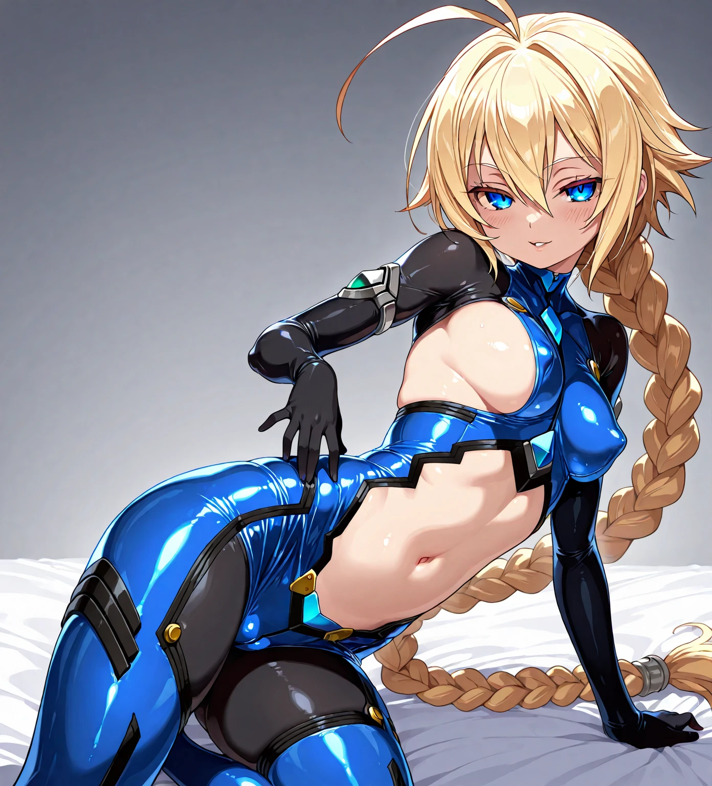 Female Combatant、Japanese girl、Close-up of a girl in a black leotard、Black glossy leotard、Black boots、Saiyan Girl, wonderful, Nano Girl, Female body type, Inspired by Hiromu Arakawa, Anime Manga Robot!! Anime Girls, Fubuki, Full Body Suit, by Hiromu Arakawa、wonderful, silk, Beautiful and attractive anime teen, Anime Girls of the future, tears,Drooling,Pee,Sweat,Tongue out,incontinence,Peeing、Estrus、Eyes wide open,Estrus,Blushing,Nipples are erect,Face is hot、Lust、Stabbed in the cleavage with a sword、Red blood splattered