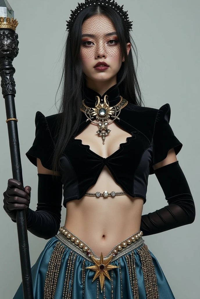 feline woman, with cat ears and tail, with Egyptian dress, lots of jewelry, tattoos with ancient symbols, doing the mudra, hyper detailled, hyper sharp, hyperrealisti, intricate, 32k, photorealism style