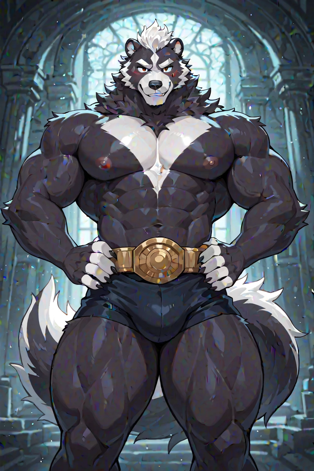 Skunk male muscular 