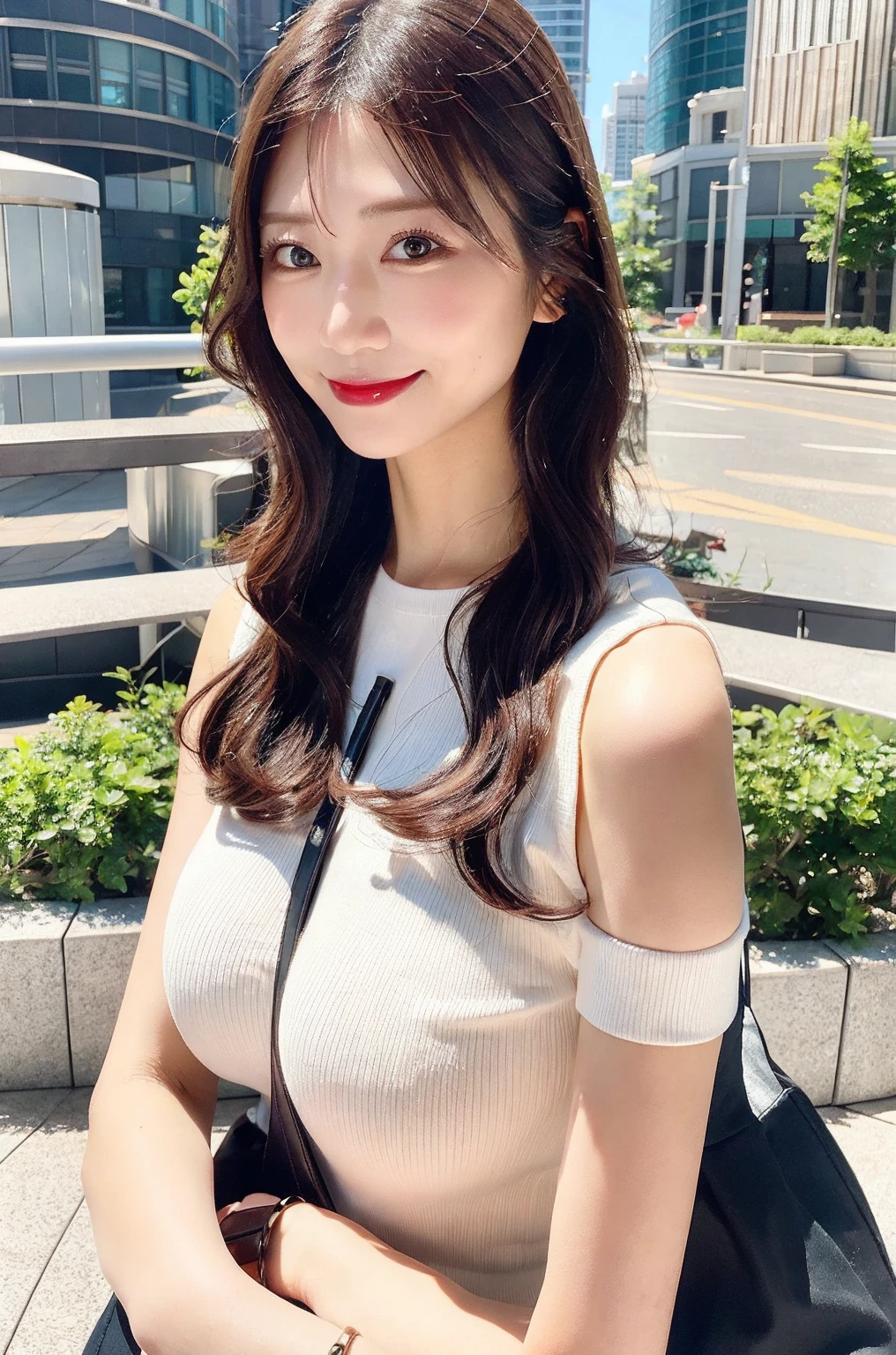 18 years old girls，Perfect face and，cute clothing，slim and slender physique。The skin has detailed and highly detailed eyes（1.1 emphasis），Very detailed skin texture（1.1 emphasiodel photo style，realisticlying，skin texture is real human skin texture，Detailed Skin Pore，Complicated details，The eyes are very detailed，kneesup，Attractive and sexy chibi，smile，，Eat parfait at a café，sitted，Dark blue knit sweater，black long pants，coffeehouse，tit，areola of breast，full bodyesbian，Full-body photography，Full body photography，Full body like，Slim waistline， Tempting,  slutty, ((Topless))， (Realistic, photograph realistic:1.37), Cinematic light