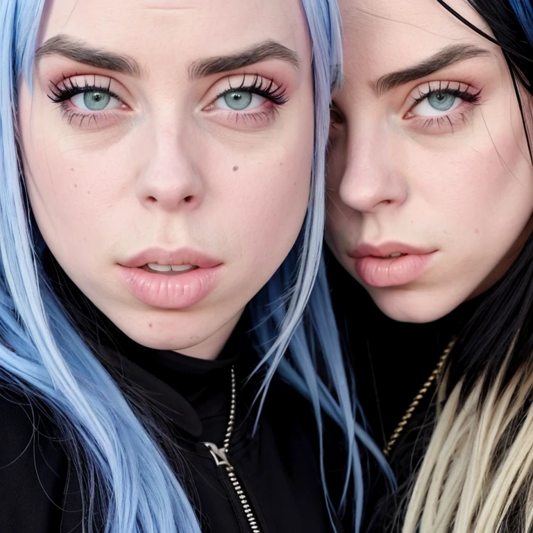 ((cum)), pov, two 18-year old emo girls kissing a gigantic penis, highly textured skin, ring-light, anti-aliasing, color-graded, potrait, nikon D850
