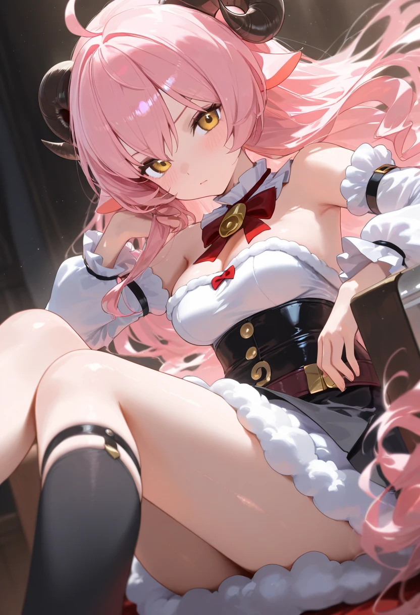 (masterpiece), (Highest quality), (Realistic:1.1), Fur coat, cute, One girl, expensive_kick, (Lift your legs:1.2), (expensiveres:1.4), Panty shot , Shiny Hair, Glowing Skin, Glowing Eyes, (panties:1.2), Pink Hair ,amethyst hair color,Inner Color, Very long hair swinging,Raise one leg high、Realistic meat,Dynamic Angle,Ultra low angle,Wrinkles on panties,Panty texture is Realistic,The bite is obvious,Fishnet tights,Stylish accessories,Backlight,Shiny Hair,
