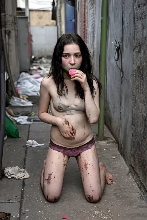Billie Eilish, (naked 18 year old woman masturbating while lying on the sidewalk with blood on her body, on a parking lot, carnal ) humida, woman sexy, on a sunny street, pale woman covered in blood, soaked woman, the woman&#39;s vagina is open, the woman&#39;s finger is inserted into the vagina, blood flows from the woman&#39;s vagina, realist art, image ultra realistic, beco humida, very realistic, sexy and hot body, in the middle of the street, realism art, photo of sexy movies, bloody, street woman covered in blood, sunshine light, woman shows her anus very open