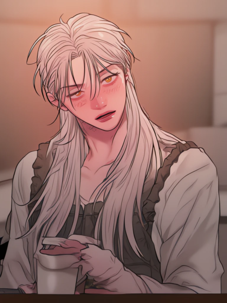 score_9, score_8_up, score_7_up, score_6_up, score_5_up, score_4_up,   wh33z13,  1 men, grey-eyed, White hair, long hair,huge scar on left eye, burn,