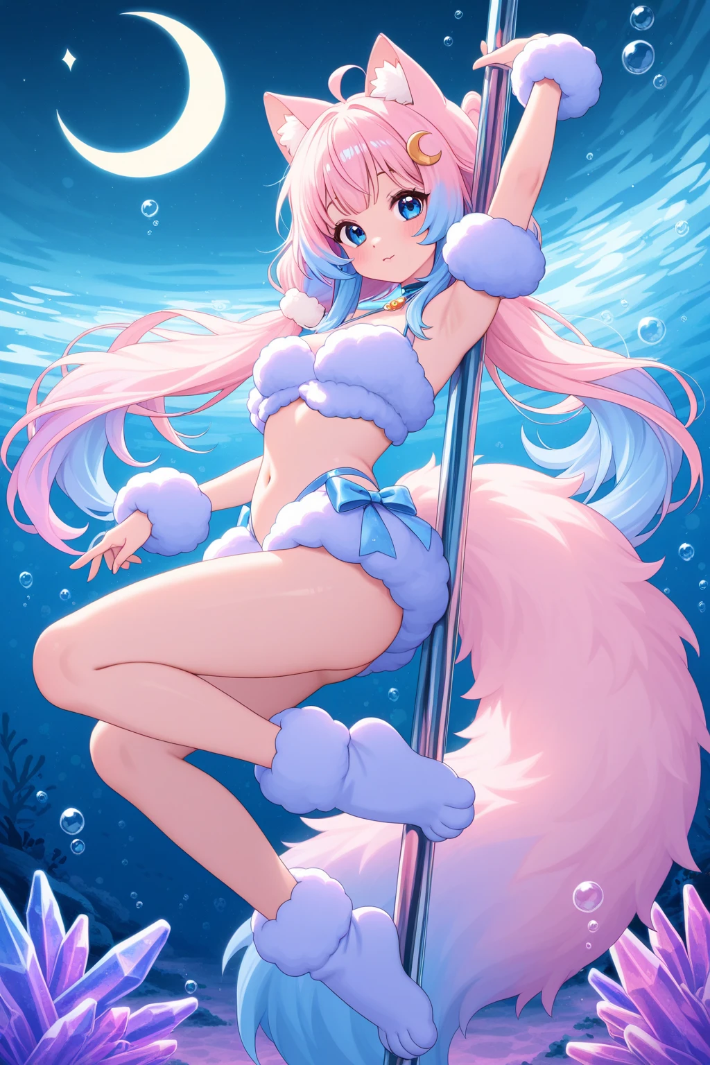 Arabian décor、white swimwear、tits out、?????? Exposed、Open legs、squatting、Having sexual intercourse、Head decoration、bath、Clothes that are stuck in、liquid from the crotch、Crowds、blushing、nekomimi、A seductive gaze、sticking out the tongue