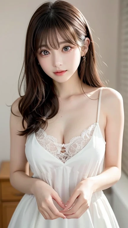 ((Best Quality, 8K, masutepiece :1.3)), Sharp Focus :1.2, A cute 16 year old with a perfect figure :1.4, Slender Abs :1.3, Raw photography、超A high resolution, Full body, fair white skin、shiny white skin、(Wavy blonde hair)、dark brown hair、Ultra-fine eyes, super fine hand, Ultra-fine fingers、Beautiful eyes with random colors、very thin lips, finely detail、elongated eyes、pale pink blush、long eyelashes beautiful double eyelids、Lighting that emphasizes beautiful skin、Shiny skin 2, ((Layered longhair, Big breasts :1.2)), Open Shirt Show Bleach , (Detailed transparent clothing), (see through bra), ((Detailed white tight shirt )), ((Detailed face )), ((Detailed tight short skirt), water shower, luxury office :1.4, Highly Detailed face and skin texture, Detailed eyes, double eyelid