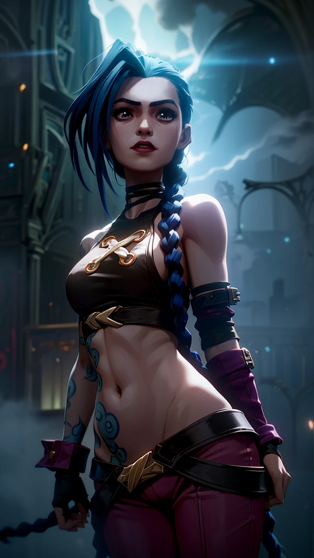 (8k, La mejor calidad, Obra maestra:1.2), (fotorrealista:1.4), Foto RAW, La mejor calidad, ultra-high-resolution, Mejor sombra, (cuerpo completo:1.4), Una hembra de pelo corto, Armadura japonesa, Espada Samurai, Entorno impresionante a escala masiva, horror, Horror oscuro, rasgos faciales altamente detallados, Cara hermosa e impecable, ojos perfectos