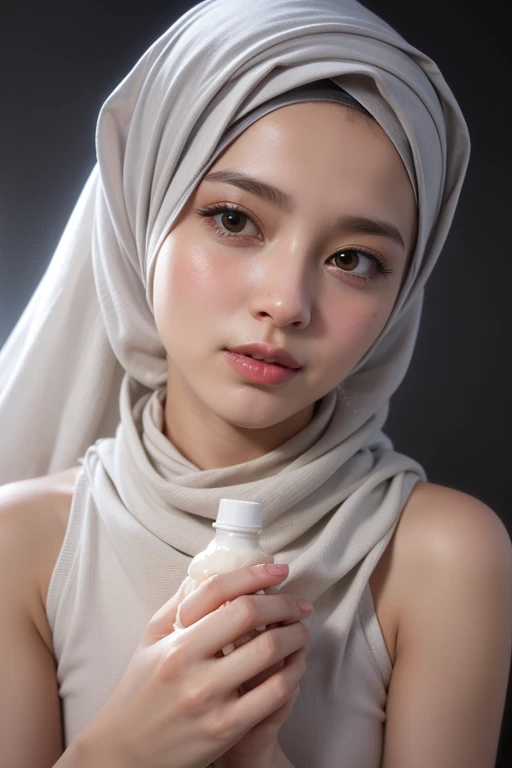((TINY THIN)), ((CRYING FACE EXPRESSION :1.5)), ((ULTRA RESOLUTION)), ((UHD)), ((8K)), ((((HALF BODY PORTRAIT)))), ((HIJAB G-STRING & THONG)) ((NAKED WHITE)),"PINK BACKGROUND"