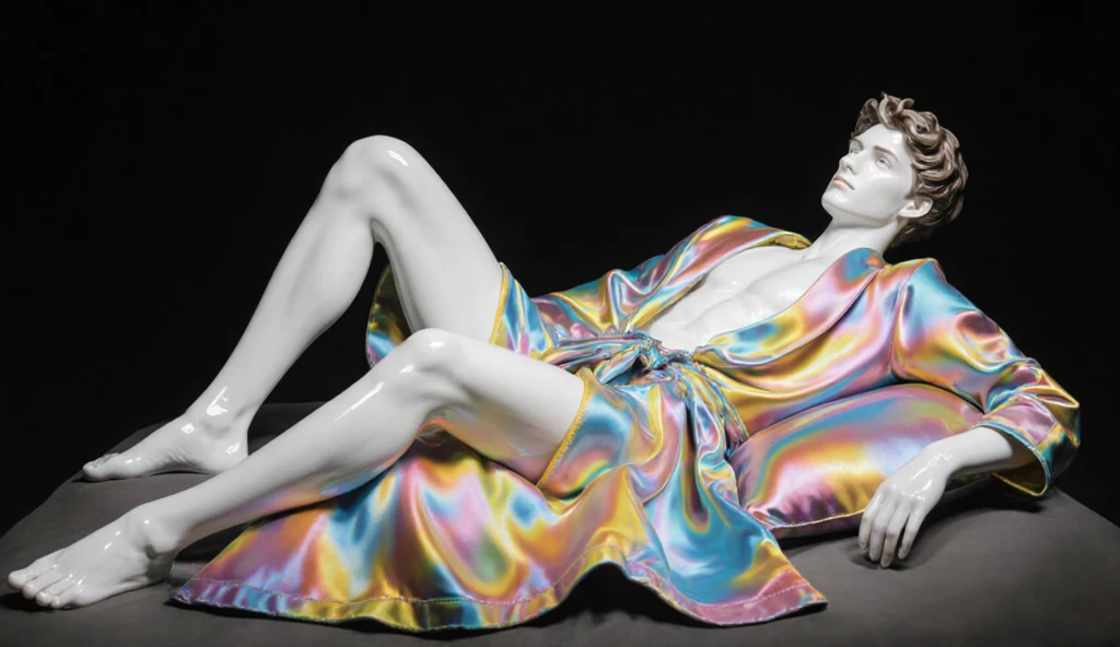 Sexy young male，Jewelry &amp; Jewelry, topless, full-body shot, Art Deco, Decorative Arts, byPetra Cortright, best quality, masterpiece, 8K