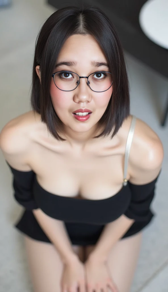 8K shooting, ((Japanese Mature)), ((70 years old:1.4)), ((old woman:1.3)), Japanese Mature Wife, widow, Browsing Caution, One Woman, Small breasts, ((Small breasts)) , ((Flat Chest)), ((Saggy breasts)), ((Full nudity)), necklace, Earrings, stockings, Low Ponytail, Gray Hair, ((Frame glasses)), ((Red lipstick)), Dark Japanese-style room at night, Little light, There is a futon, Sensual World