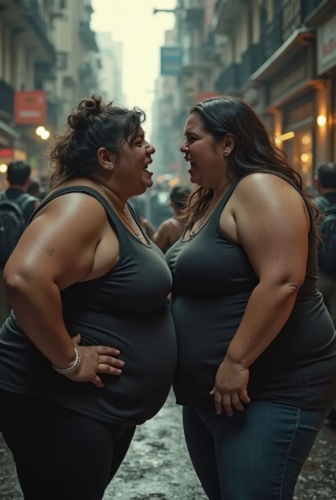 Woman insults obese woman