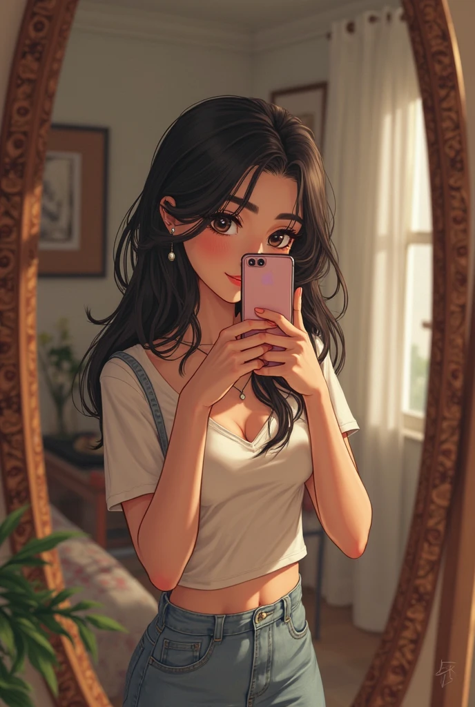 ((Best quality, 8k, Masterpiece: 1.3)), Sharp focus: 1.2, A beautiful woman with perfect body: 1.4, Slim abdomen: 1.2, ((Layered haircut, ?????????????: 1.2)), (??????) (Small and beautiful hard ??????) (Thin and damp button up to shirt length: 1.1), (White shirt wet by rain), (Rain, Street: 1.2), Wet body: 1.1, Highly detailed face and skin texture,  Detailed eyes, Double eyelid,