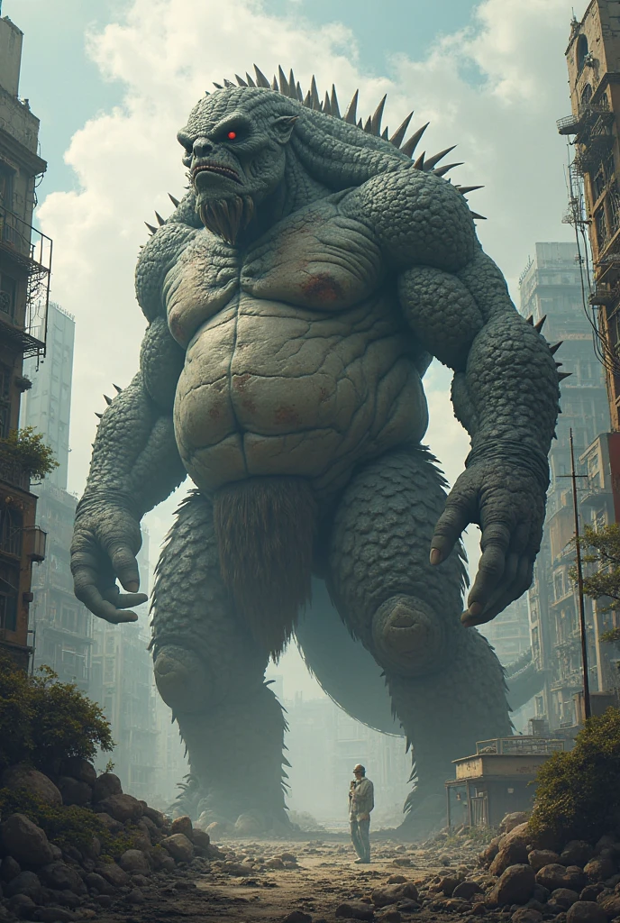 Kaiju humanoid monster armadillo