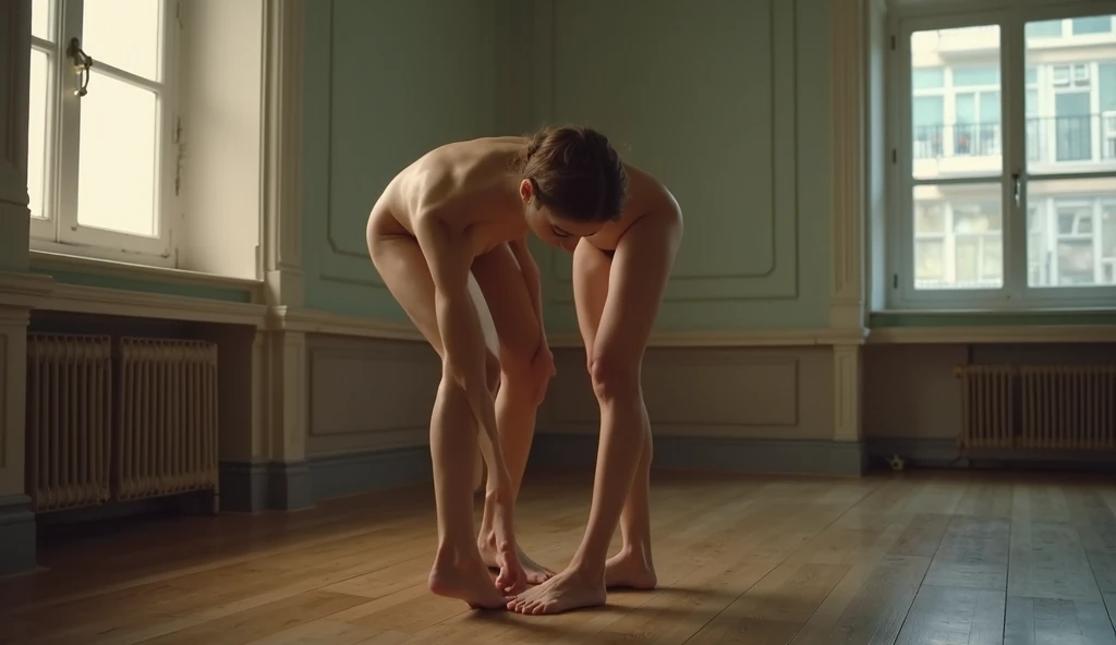 ewt Emma Watson standing split nude