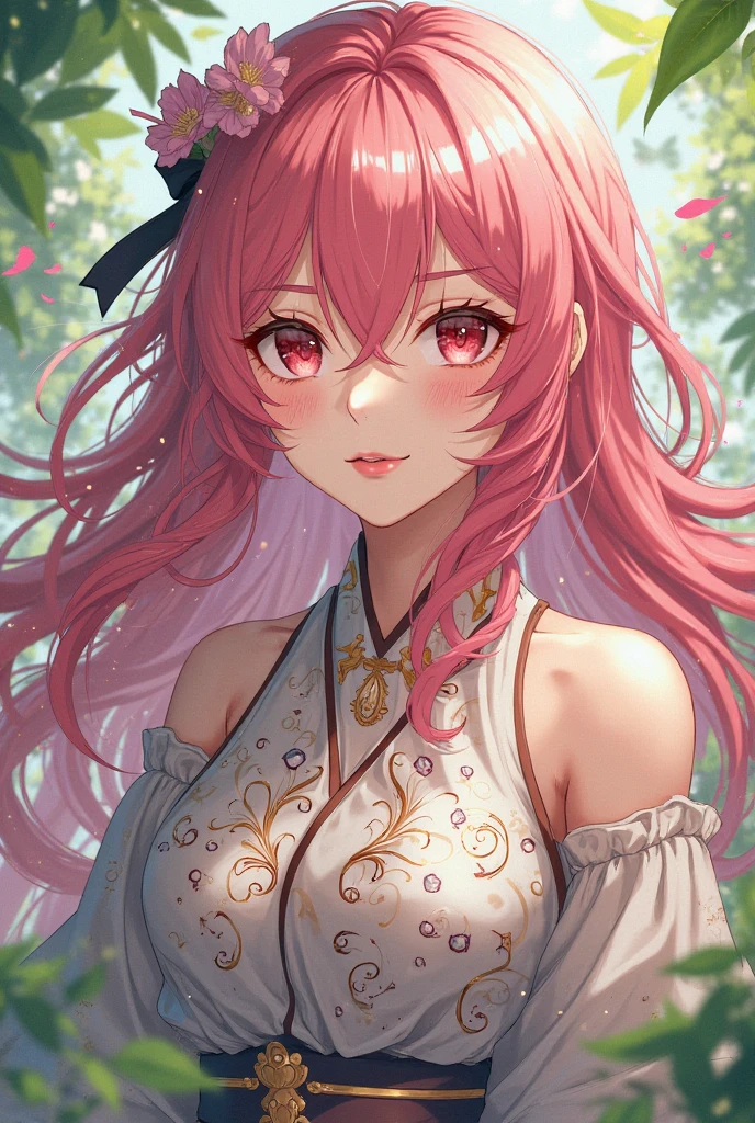 masterpiece, best quality, an extremely delicate and beautiful girl, an extremely delicate and beautiful, world masterpiece theater, ultra-detailed, highly detailed, best quality, a girl with pink hair, pink eyes, highres, extremely detailed,1girl, best quality, illustration, looking at viewer, upper body, impasto, canvas, oil painting, realistic, realist , real
