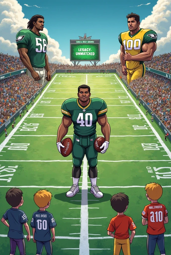 Danny Phantom, ghost, hypnosis, jock, conversion, locker room hallway, hyper muscles, jockstrap, bro, meathead, hypnotized, brainwashed, brainwashing, big dumb jock, football. Danny Fenton is hypnotized by Dash to become another dumb football jock bro. Glowing green eyes. Hyper crotch bulge. Massive bulging crotch. Big balls. Big biceps. Big triceps. Big traps. Broad shoulders. Big meaty pecs. Big thighs. Thick glutes. Football team assimilation. Black hair. Deep dull voice. glazed expression. dumber and dumber. Open mouth. Clothes turning into a football uniform. Forgetting. "I feel like I ... I ... I'm a ... I'm a .... "Bro, I feel ... kinda ... uhhh ... stupid...? Like, ... my head gets ... dumber, and ... dumber, and ... dumber..... I'll ... be dumb ... for Coach.... Bigger and bigger ... dumber and dumber.... Huhuhuh.... Yes, Coach. A good dumb jock is big and dumb. A good dumb jock's what I'll become.... Must grow big..... Must grow dumb.... Don't think.... Obey Coach.... Yes, Coach, I must obey.... The Big Dumb Jocks are here to stay.... Protect the QB. Whatever you say.... Dash, ... is my quarterback.... Dash ... is my bro.... Bully nerds.... Give wedgies.... Be a jerk.... Yes, Coach.... Yes, Dash.... I obey.... Let's crack some skulls." IQ drain. Dumber and dumber. Meathead. Musclehead. Brute. Brutification. Brainwashing. Brainwashed. Number 13 football jersey. Blonde highlights.