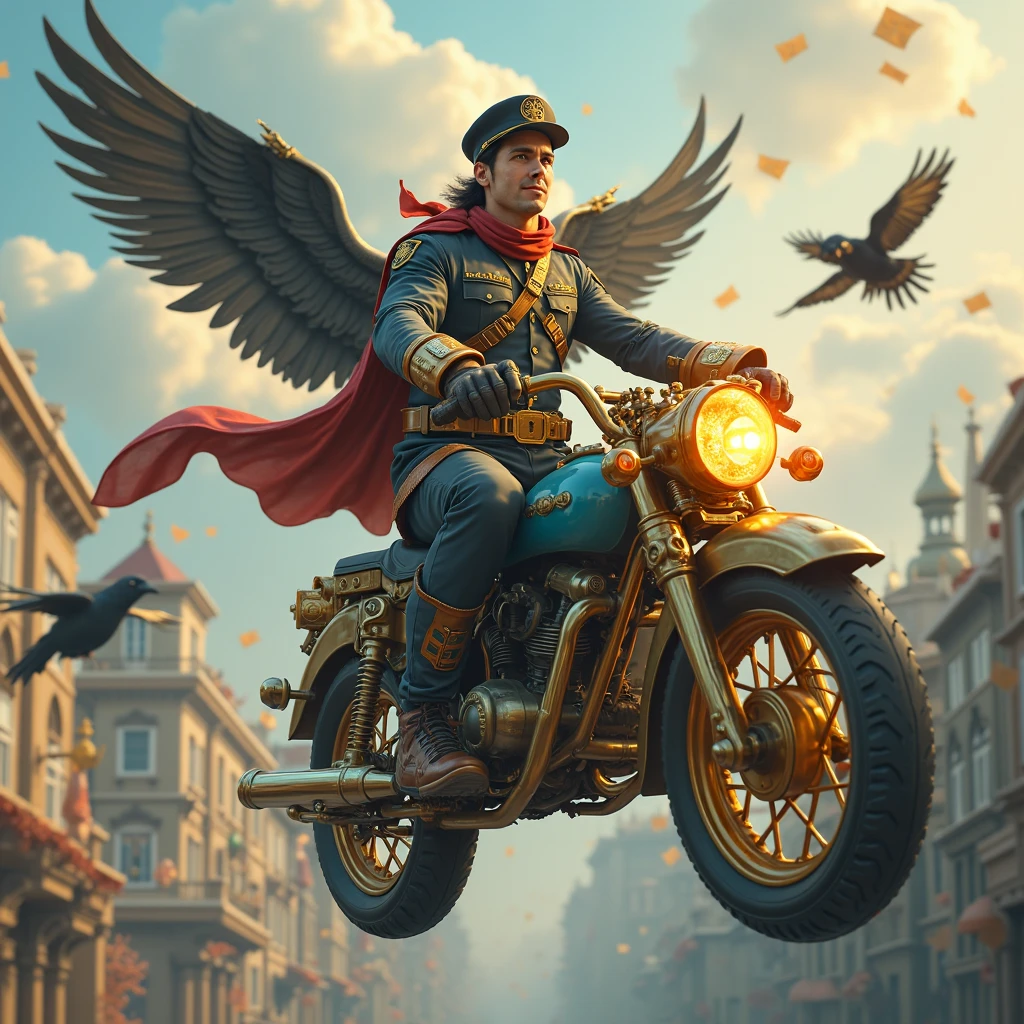 modelshoot style A stunning intricate full color portrait of young man with a goatee,
epic character composition,
swpunk jacket and heavy gauntlets,
glowing neon lightgeo wings,
black and gold color scheme,
by ilya kuvshinov, alessio albi, nina masic,
sharp focus, natural lighting, subsurface scattering, f2, 35mm, film grain, [Style-Empire|Style-Winter]