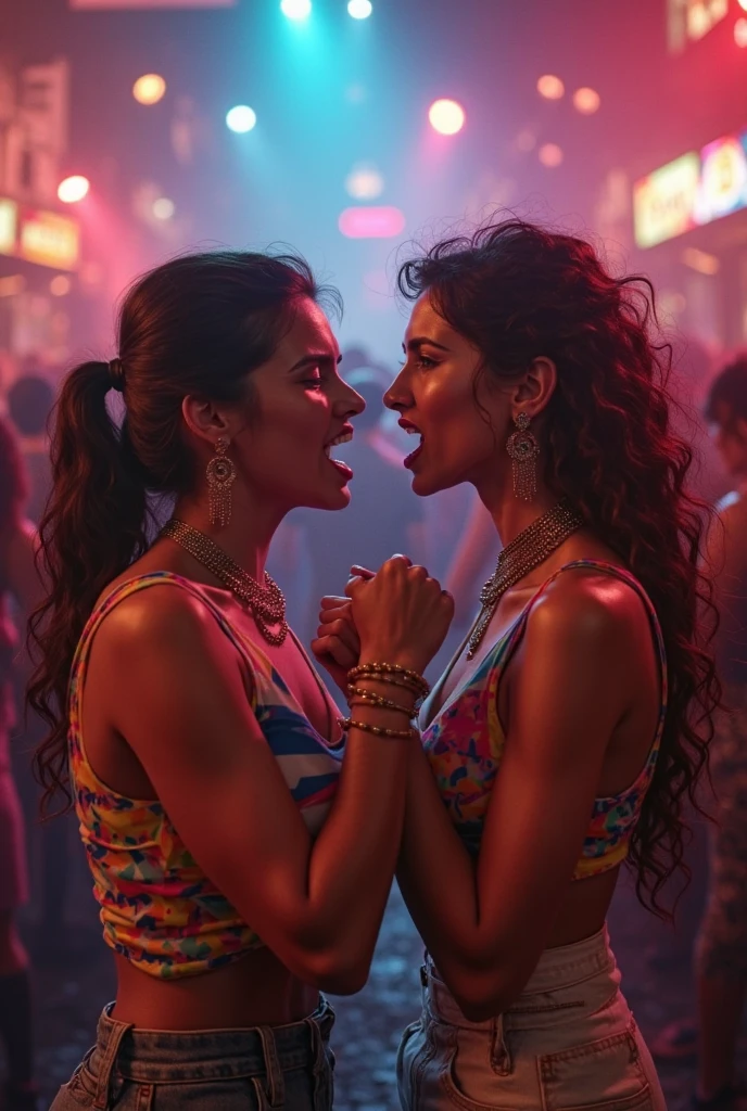 Anitta clashing with singer Ludmilla