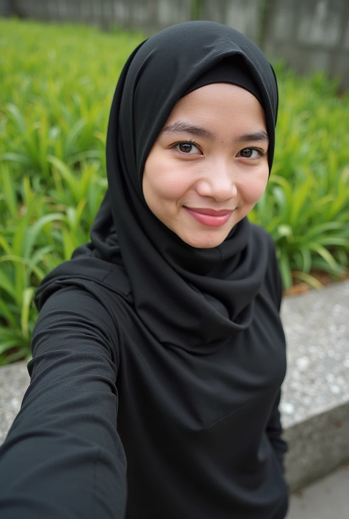 masterpiece, (ultra-high-definition portrait:1.4), Realistic, extremely detailed, CG unified, 8k, Clean lines, highly detailed, High-definition, raw color photos, she is smiling, Realistic portrait, Cinematic Light, Beautiful detailed, 1hijabgirl indonesian, (165cm tall, big breasts with very very tight clothes:1.5), Beautiful big breasts, breasts details, very tight, (Biggorgeous eyes, Soft smile with lovely look:1.5), (Fine face:1.4), Close up of a girl in Beautiful clothes with errcted nipple, biggorgeous eyes, Soft smile, scarf, (Beautiful Tight Clothing with curvaceous body:2), pose 4 of 1 6, Undress, No bra, (nipples that are clearly sticking out detail:1.2), Outdoors, high intricate detailed, float, cum on, Sense of truth, beautiful landscape forest, sexy lighting,