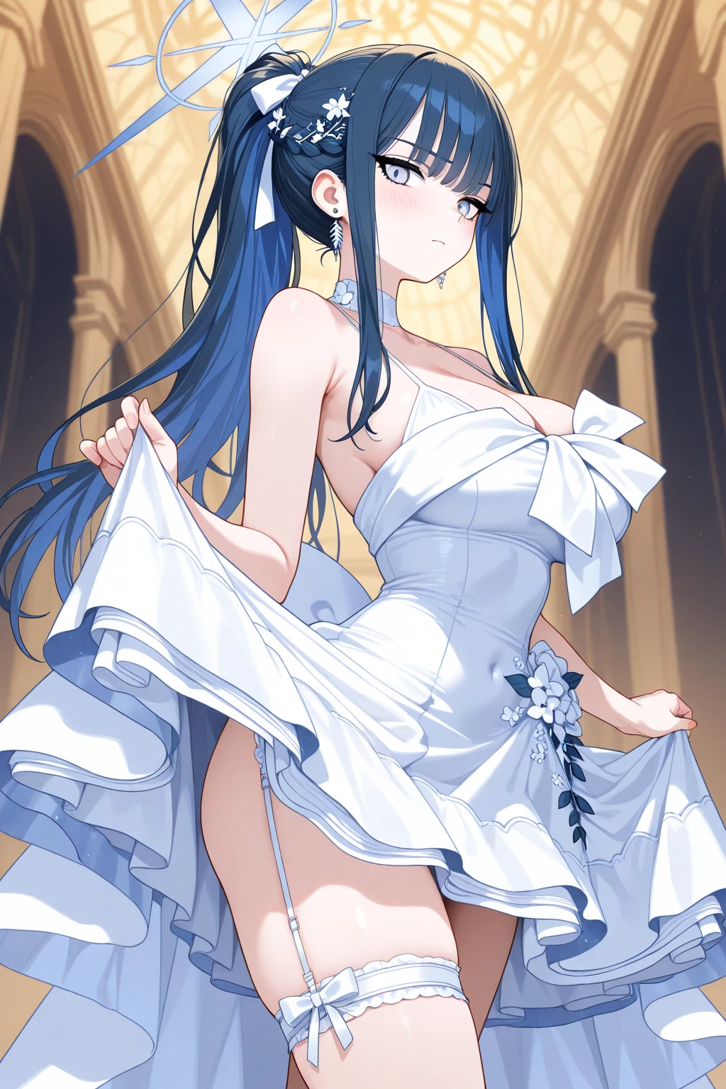 a father （he had been brainwashing by his second son,so his wife and eldest son wouldn't find out,crossdressing,a his second son's room ,wear sexy Wedding lingerie,bride of his second son,have one's first night,swear live as the wife of his second son for life) ,