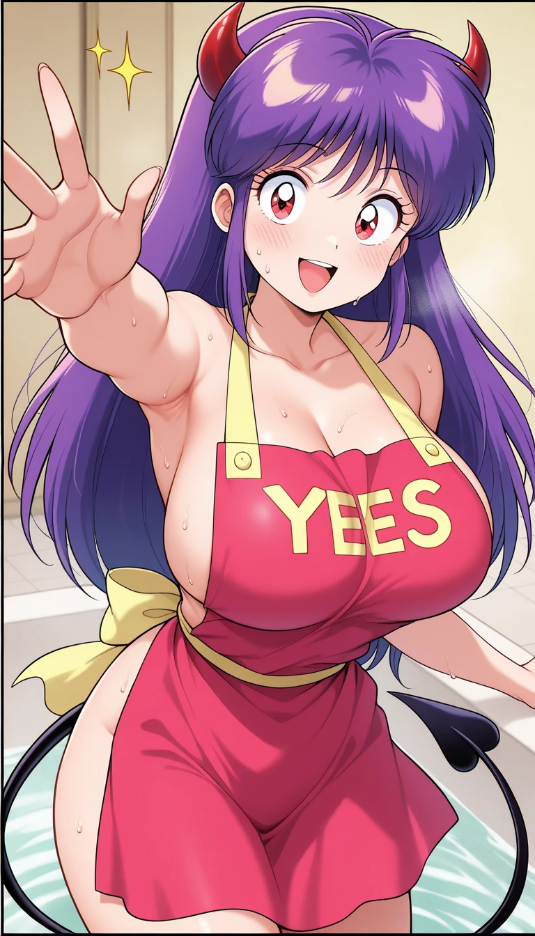 My name is Yukiko.I am a white test woman with long light blue hair,red eye color.I am 1.62 cm tall . dressed with only a star sticker on my nipples and a yellow string thong . With huge breasts measure 200 cm, waist 40 cm and my hips 200 cm