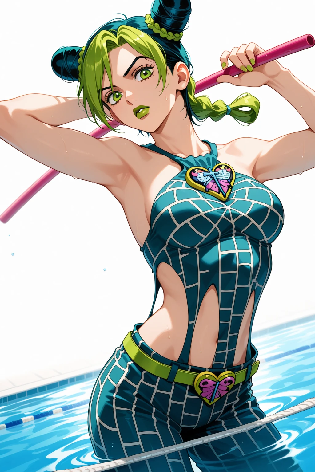 8k hot asian, 18 years, (wearing tight one piece turtleneck swimsuit: 2.4), perfect body, perfect skin, perfect face, she is at a lake, (shimmering, crystal-clear water:1.1), (sun-kissed sand:1.1), (lush green surroundings:1.1), (soft sunlight:1.1), (warm golden hour lighting:1.1), (natural beauty:1.2), stunning landscape, (gentle breeze:1.1), (serene atmosphere:1.1), (serenity:1.1), harmonious colors, (vibrant blues:1.1), (emerald greens:1.1), (subtle pinks and purples:1.1), (dappled shadows:1.1), (beautifully reflected in the water:1.1), (refined details:1.1), (delicate textures:1.1), (captivating facial expression:1.1), (sparkling eyes:1.1), (rosy cheeks:1.1), (luscious lips:1.1), (silky flowing hair:1.1), graceful pose, (confident and alluring:1.1), (elegance:1.1), (grace:1.1), (innocence:1.1).
