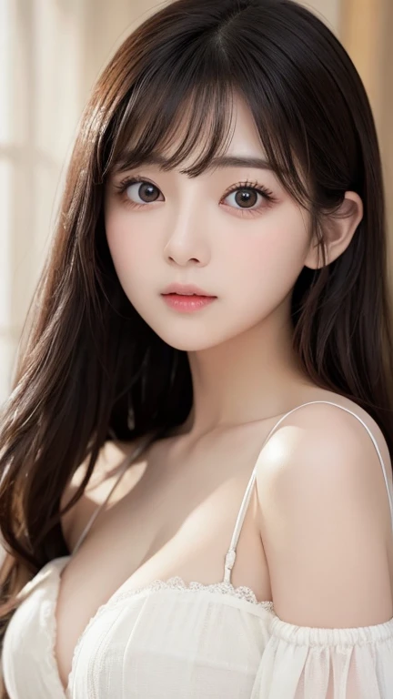 finely, High resolution, high quality、完璧なダイナミックな構figure, beautiful and fine eyes, medium hair, 、natural color lip,Kamimei、Shibuya Ward、20 year old girl、1 person、transparent skin、shining hair、table top, 最high quality, figure, super detailed, finely, High resolution, 8K、correct state of the human body、squat、hair flying in the wind、small breasts、raise your arms