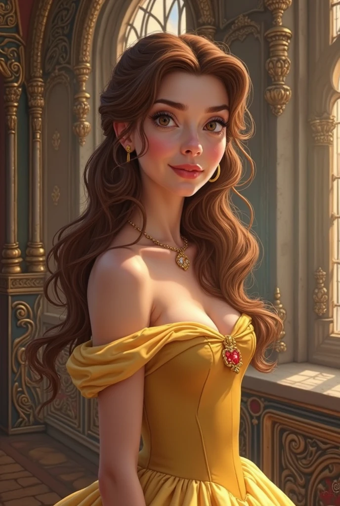 <lora:belle:0.6> belle,1girl, solo, dress, brown eyes, hood, tree (masterpiece:1.2), (best quality), (ultra detailed), (8k, 4k, intricate),(full-body-shot:1), (highly detailed:1.2),(detailed face:1.2), (detailed background),detailed landscape, (dynamic angle:1.2), (dynamic pose:1.2), <l <lora:more_details:1>
