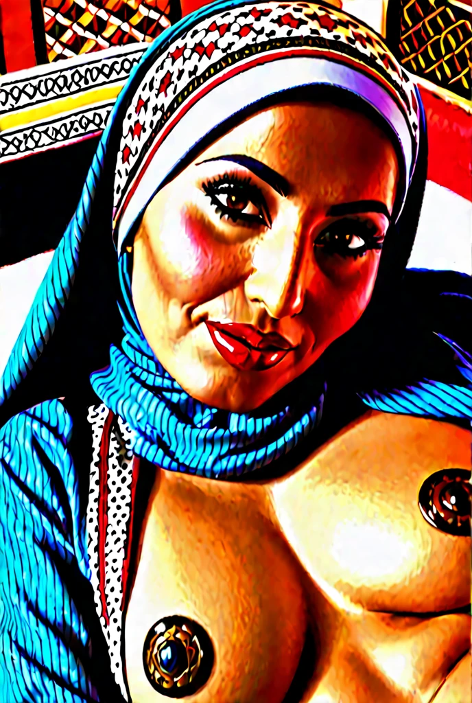 ((Wering panty Floral pattern)), ((HIJAB)), 65 years old,(A MILF:1.7), a captivating gaze,long old gray hair,Brown eyes, (A lot of wrinkles on her face:1.4), (There are many wrinkles on her chest1.4),Old Woman, Detailed wrinkles (8K, High resolution,ultra-quality, An ultra-high picture quality,Ultrarealistic,Best Quality,masuter piece:1.2)(breasts are large,Large cleavage:1.1) ,(Old Woman in Indonesia), beauty lingerie dress,eyes visible through hair, Proper eye position,Cinematic Light,Soft light,lower back,Night time,Soft moonlight,detailed color graded background,Convoluted, ighly detailed,8K,Overall silhouette, at beach bali indonesia, Looking down