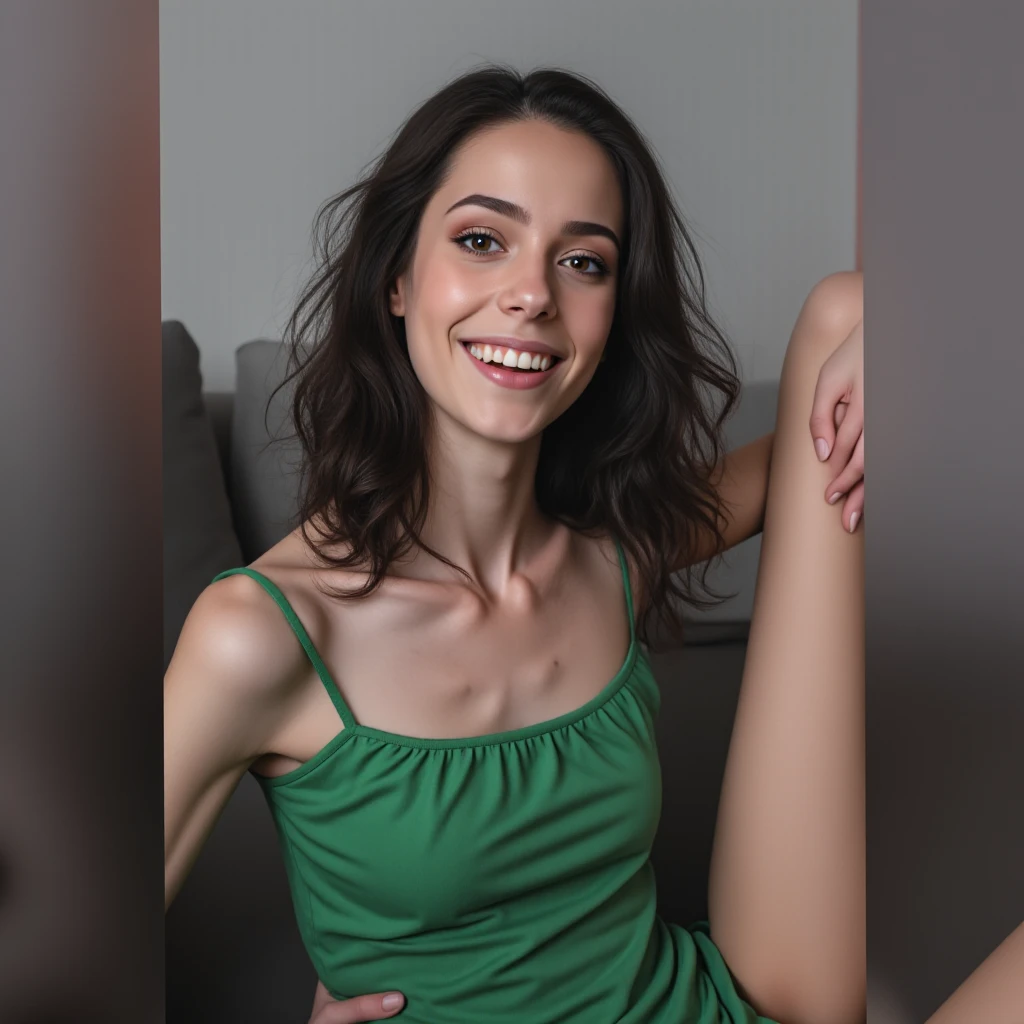((Top Quality, 8k, Masterpiece: 1.4)), japanese woman, ((naked, skinny:1.4)), ((30 years old:1,0)), ((looking at viewer:1.4)), inside bedroom, ((Spread her legs:1.4)), ((spread pussy:1.1)),vaginal, arms up, ((oegasm face, eyes closed:1.2)),