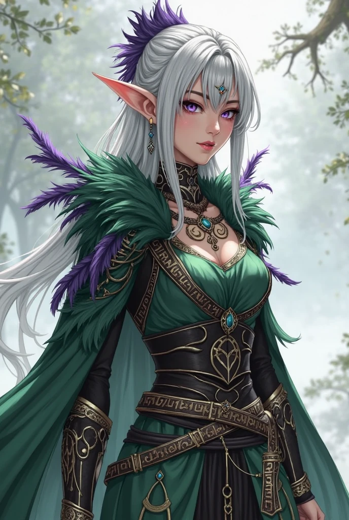 <lora:wrestlers:0.7> elf woman wearing edgfewr_costume, intricate outfit, elf ears, long hair, pale skin, cowboy shot, simple background, solo, masterpiece, thick lines, high resolution, hd, 8k, shallow depth of field
