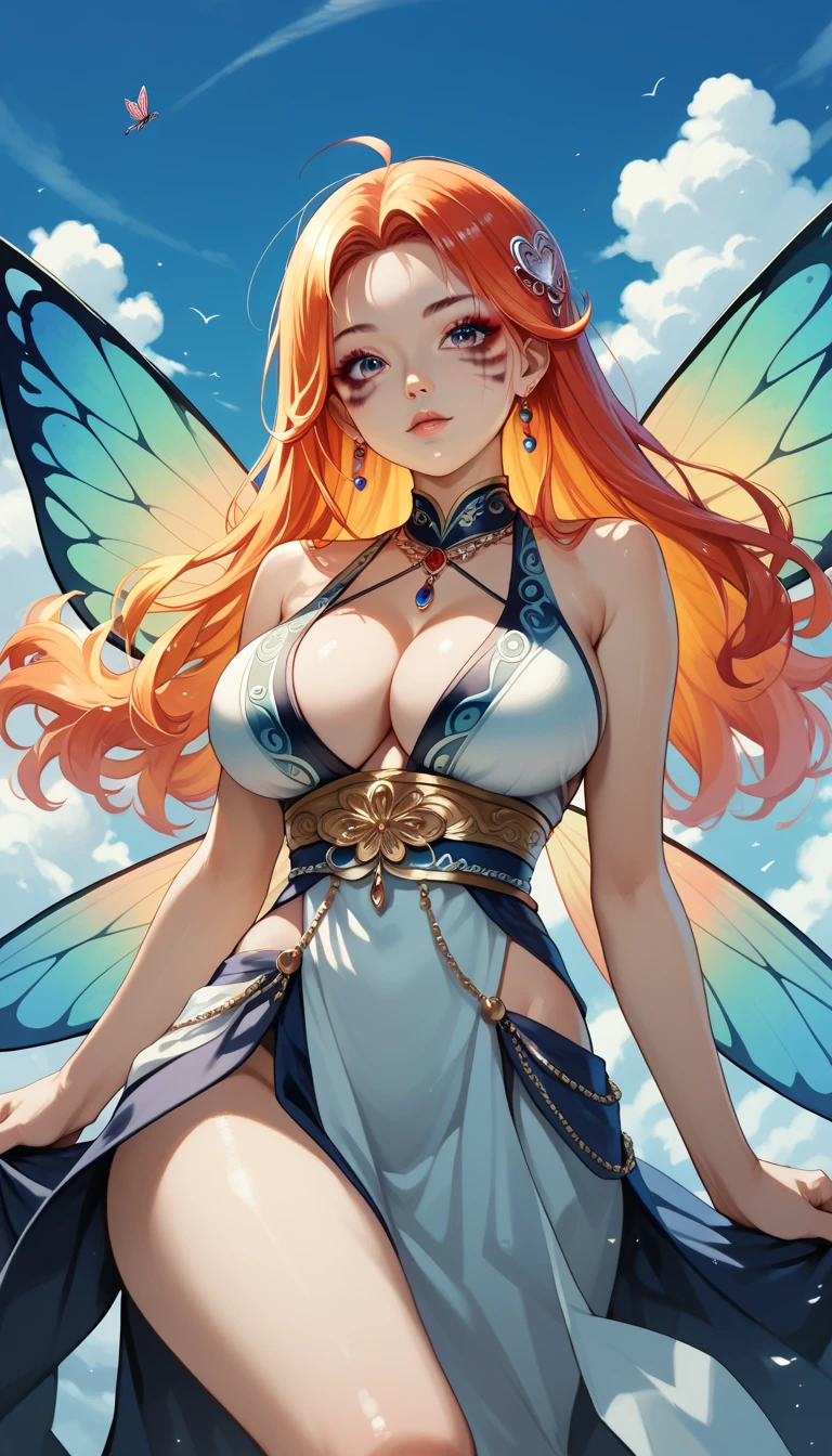 cute oppai duende,(((small mature woman,oppai body,small))),(((50 years old))),((anime duende oppai with extremely cute and beautiful orange hair)), (((duende))) , (((elf ears))),((huge horns:1.2,))
(((Giant breasted girl))),((((Bright Red hair:1.35,dreadlocks long Bright Red hair,Red hair,Very long hair,long dreadlocks,lapRed inner hair,ear breathing)))),( (bright_Red_Eyes:1.3))),intricate Eyes,beautiful detailed Eyes,symmetrical Eyes,(((bright skin:1.5,bright skin:1.5,tanned skin,bright skin,very glossy skin,bright body,plastic glow skin, exaggerated glowing skin,bright skin))),(detailed body,(detailed face)),
cute,slutty,erotic,bold,(((nsfw))),
(((very long tribal tunic,revealing clothes,show skin,tribal painting,(Butterfly wings),(sideboob)))),(((intricate outfit,intricate clothes,embroideRed outfit,ornate outfit))),
(dynamic pose:1.0),wisdom,serious face,(centRed,size to fit dimensions,rule of thirds),
((snowy pine forest at night)),with dark stormy clouds,winter,scenery:1.25,((snowy forest background)),Christmas tree,
high resolution,sharp focus,(ultra detailed,extremely detailed),(photorealistic art:1.37),(extremely detailed CG unity 8k wallpaper),(((vibrant colors,vibrant theme))),(intricate),(Artwork ),(better quality),
