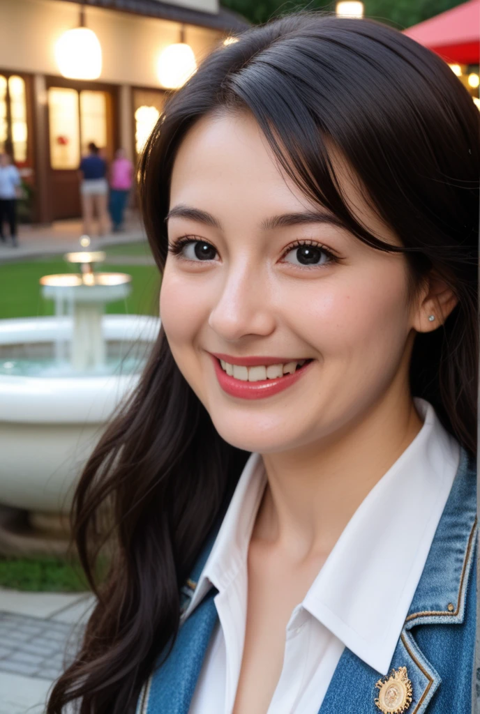 A Japanese milf, photo of one girl, Slender figure, Realistic teeth, double eyelids, smile, full-body, masterpiece, best quality, detailed, beauty, Business